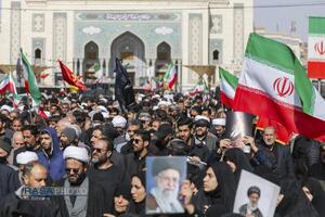تشییع پبکر ۶ شهید جنگ رمضان در قم