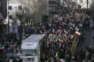 تشییع سرداران شهید حمله آمریکایی صهیونیستی در تهران
