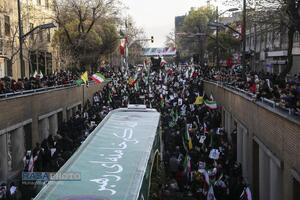 تشییع سرداران شهید حمله آمریکایی صهیونیستی در تهران