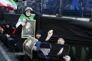 تشییع شهید دکتر علی لاریجانی، سردار سلیمانی و شهدای ناو دنا در تهران