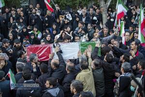 تشییع شهید دکتر علی لاریجانی، سردار سلیمانی و شهدای ناو دنا در تهران