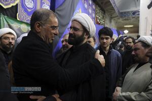 مراسم استقبال و وداع مردم قم با شهید دکتر علی لاریجانی