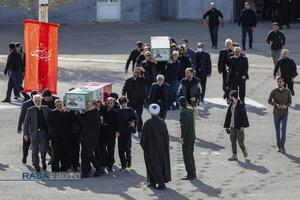 تشییع شهید دکتر علی لاریجانی در قم