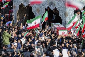 تشییع شهید دکتر علی لاریجانی در قم