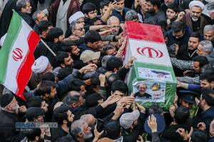تشییع شهید دکتر علی لاریجانی در قم