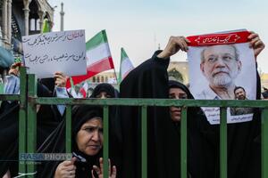 تشییع شهید دکتر علی لاریجانی در قم