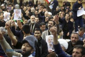 بزرگداشت شهید لاریجانی و وداع با پیکر مطهر شهید کیارش در حرم بانوی کرامت