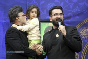 بزرگداشت شهید لاریجانی و وداع با پیکر مطهر شهید کیارش در حرم بانوی کرامت