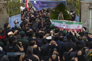 تشییع با شکوه پیکر شهید رسولی بهاروند در روستای ناصروند