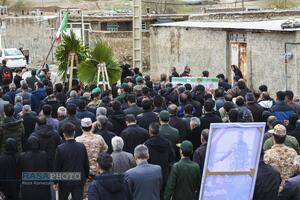 تشییع با شکوه پیکر شهید رسولی بهاروند در روستای ناصروند