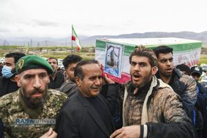 تشییع با شکوه پیکر شهید رسولی بهاروند در روستای ناصروند