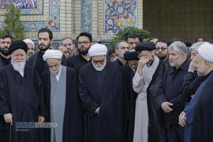 تشییع پیکر وزیر اطلاعات در حرم مطهر رضوی