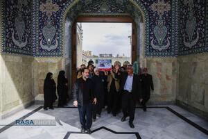 تشییع ۱۲ شهید حملات آمریکایی صهیونیستی به قم