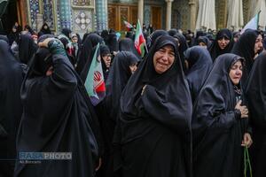 تشییع ۱۲ شهید حملات آمریکایی صهیونیستی به قم