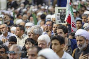 مراسم بزرگداشت چهلم شهیدان لاریجانی