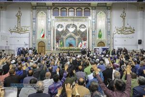 مراسم بزرگداشت چهلم شهیدان لاریجانی