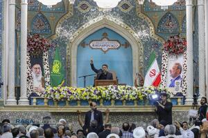 مراسم بزرگداشت چهلم شهیدان لاریجانی