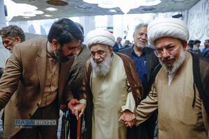 مراسم بزرگداشت چهلم شهیدان لاریجانی