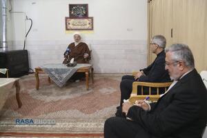 دیدار سخنگوی وزارت خارجه با حضرت آیت الله مکارم شیرازی