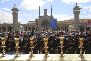 دسته عزاداری خادمان کریمه اهلبیت (س) در روز شهادت حضرت جواد الائمه (علیه‌السلام)