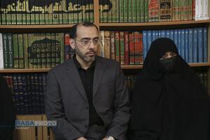 دیدار خانواده شهید لاریجانی با حضرات آیات مکارم شیرازی، جوادی آملی، سبحانی
