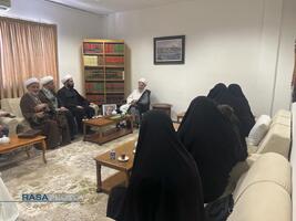 دیدار خانواده شهید لاریجانی با حضرات آیات مکارم شیرازی، جوادی آملی، سبحانی