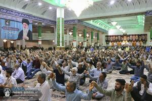 جشن باشکوه شب عید سعید غدیر در حرم مطهر بانوی کرامت