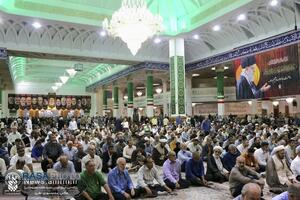 جشن باشکوه شب عید سعید غدیر در حرم مطهر بانوی کرامت