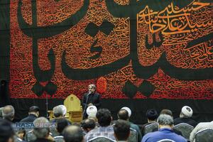 آئین سیاه پوشان عزای حسینی و رونمایی از اثر 