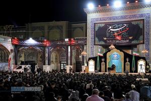 عزاداری شب سوم محرم در حرم مطهر رضوی