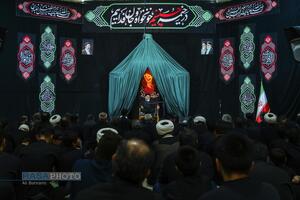 عزاداری شب سوم محرم در هیئت ثارالله قم
