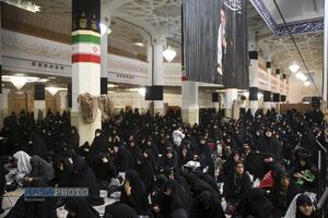حرم بانوی کرامت در سوگ سه ساله کربلا