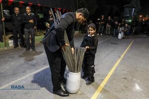 شکوه عزاداری سنتی شاه حسین گویان