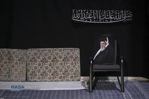 اولین شب مراسم عزاداری ماه محرم در جوار محل عروج ملکوتی امام شهید انقلاب