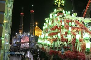 عزاداری شب تاسوعای حسینی در حرم کریمه اهلبیت (س)