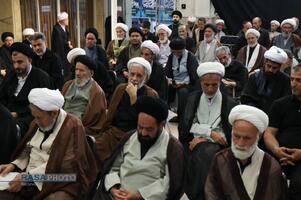 مراسم عزاداری تاسوعای حسینی در بیت حضرت آیت الله نوری همدانی