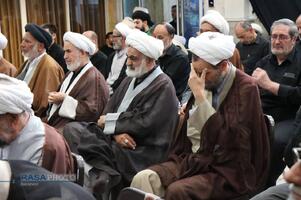 مراسم عزاداری تاسوعای حسینی در بیت حضرت آیت الله نوری همدانی