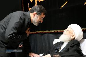 مراسم عزاداری تاسوعای حسینی در بیت حضرت آیت الله نوری همدانی