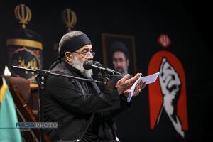 مراسم عزاداری شب عاشورای حسینی در جوار محل شهادت قائد شهید