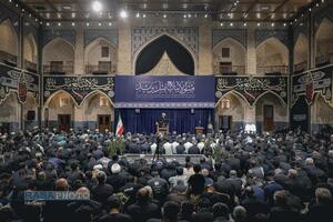 عزاداری روز عاشورای حسینی در مدرسه دو درب حرم مطهر رضوی
