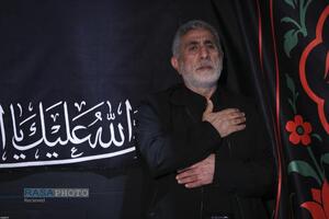 مراسم عزاداری شام غریبان حسینی در جوار محل شهادت قائد شهید