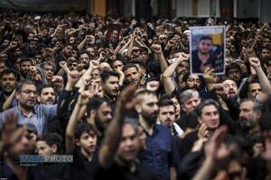 مراسم عزاداری شام غریبان حسینی در جوار محل شهادت قائد شهید