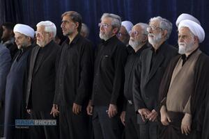 اقامه نماز بر پیکر مطهر رهبر شهید انقلاب اسلامی