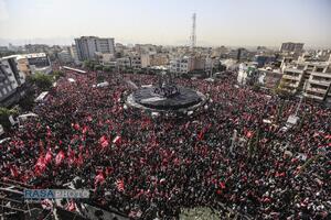 تشییع تاریخی رهبر شهید انقلاب در تهران -۲