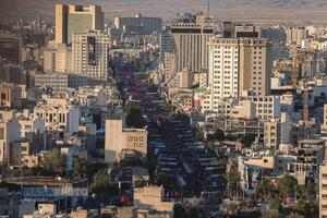 تصاویر هوایی تشییع قائد شهید امت در مشهد مقدس