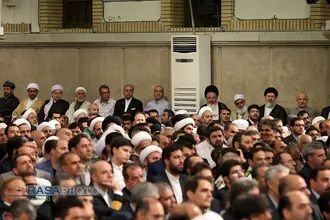 دیدار دست اندرکاران و کارگزاران حج با مقام معظم رهبری