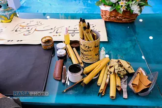 رویداد کتابت خط فیروزه&zwnj;ای در آستانه نیمه شعبان