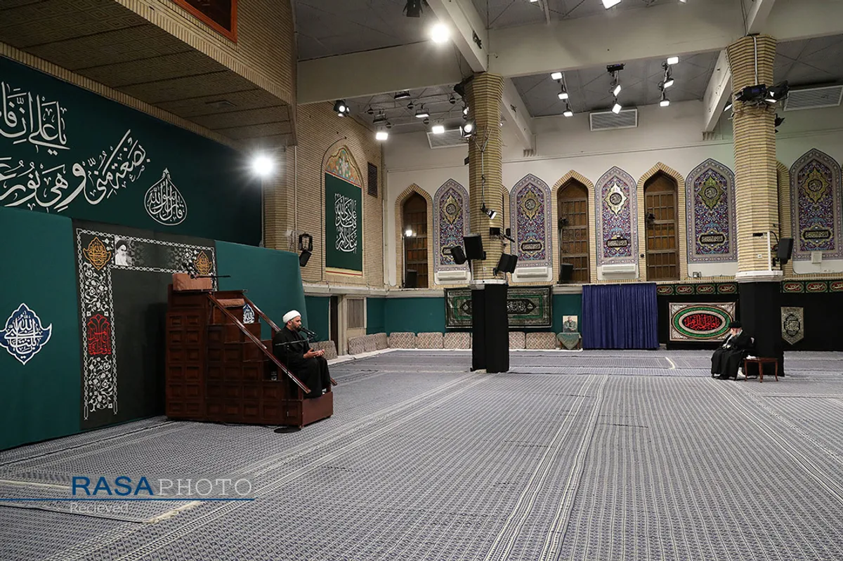 عزاداری شام شهادت حضرت زهرا (سلام&zwnj;الله&zwnj;علیها) با حضور رهبر معظم انقلاب