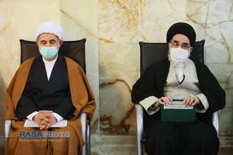 مراسم چهلم مرحوم آیت الله مجتهد شبستری در حرم کریمه اهل&zwnj;بیت (ع)