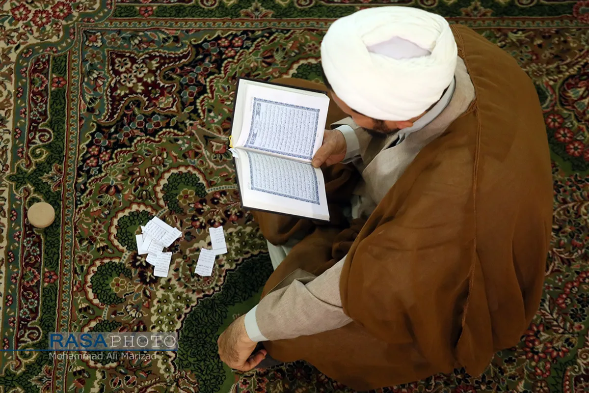 اعمال ام داود در مراسم معنوی اعتکاف | قم مسجد امام حسن عسکری